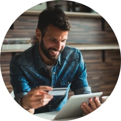 Man smiling