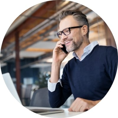 Man on a call