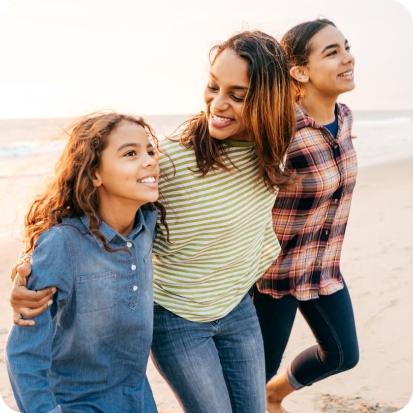 Mother and her daughters